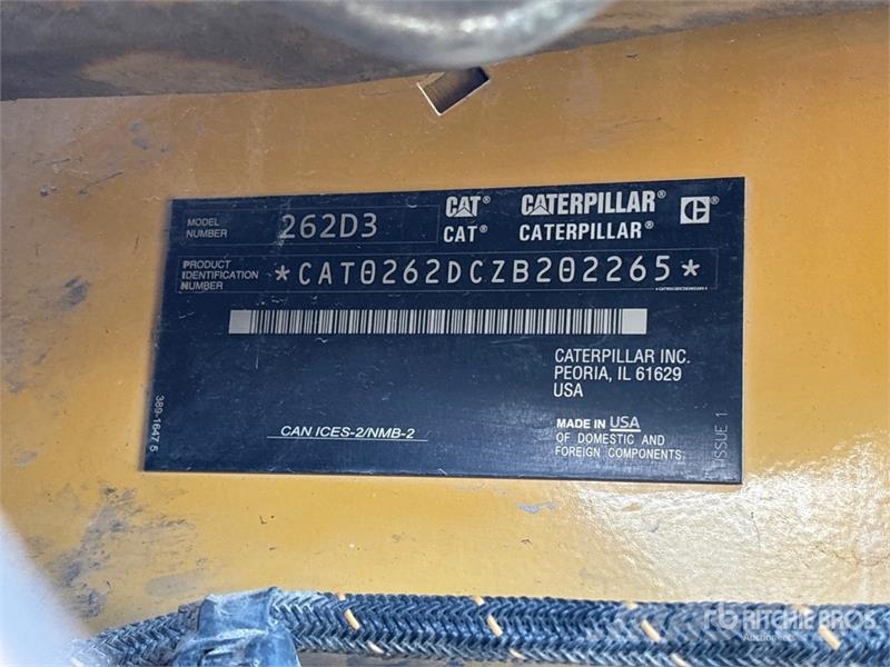 CAT 262D Lietoti riteņu kompaktiekrāvēji