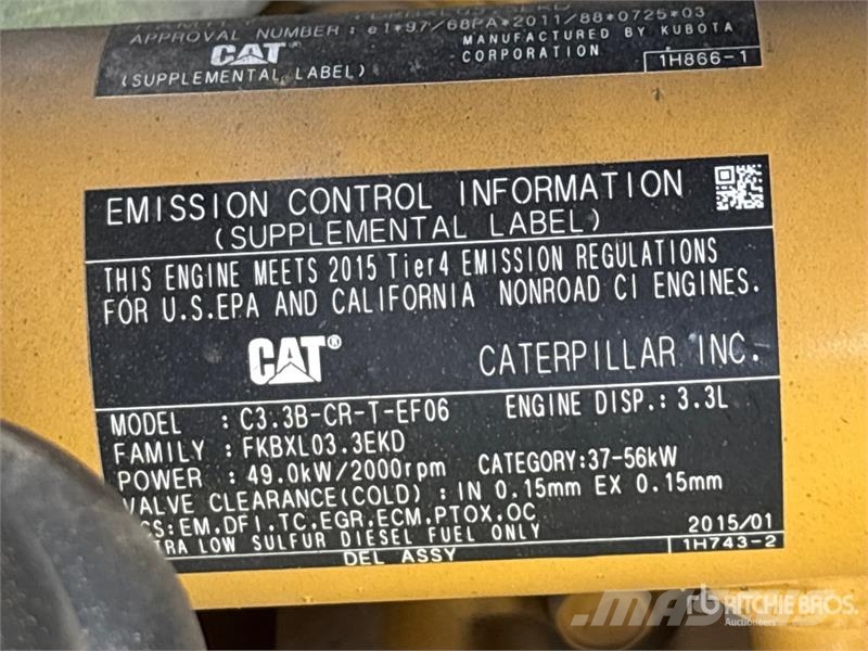 CAT 308E2 CR Vikšriniai ekskavatoriai