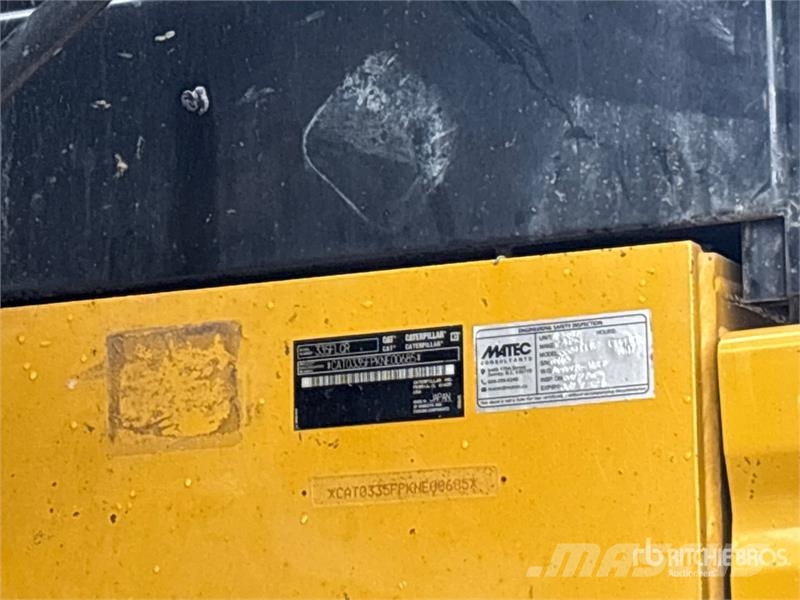 CAT 335F Tracked Excavator Crawler excavators