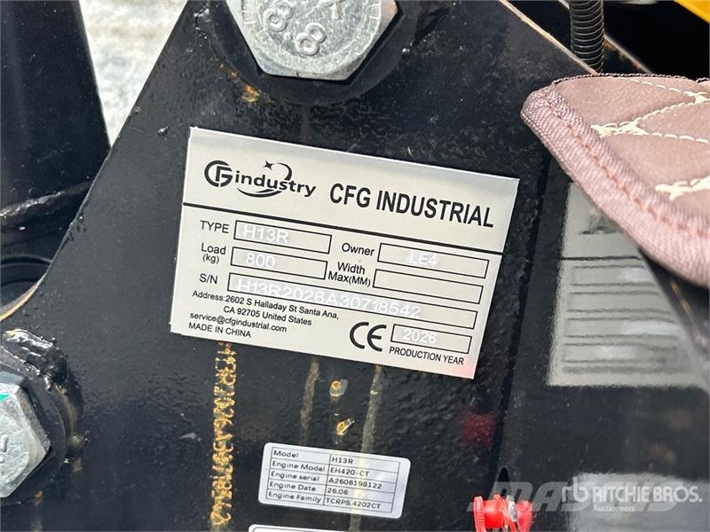 CFG H13R Mini Excavator (Unused) Mini ekskavatoriai < 7 t