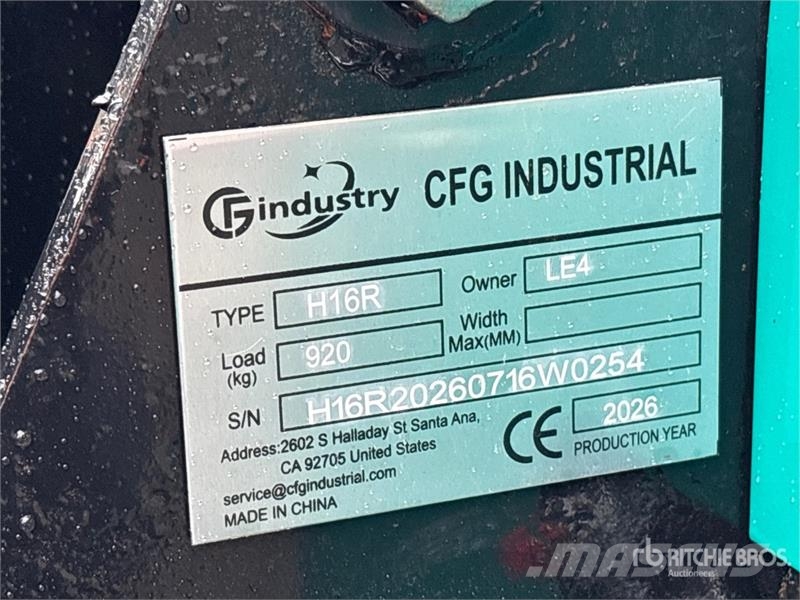 CFG H16R Mini Excavator (Unused) Mini rýpadla < 7t