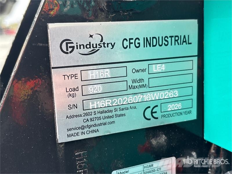 CFG H16R Mini Excavator (Unused) Mini kotrók < 7t