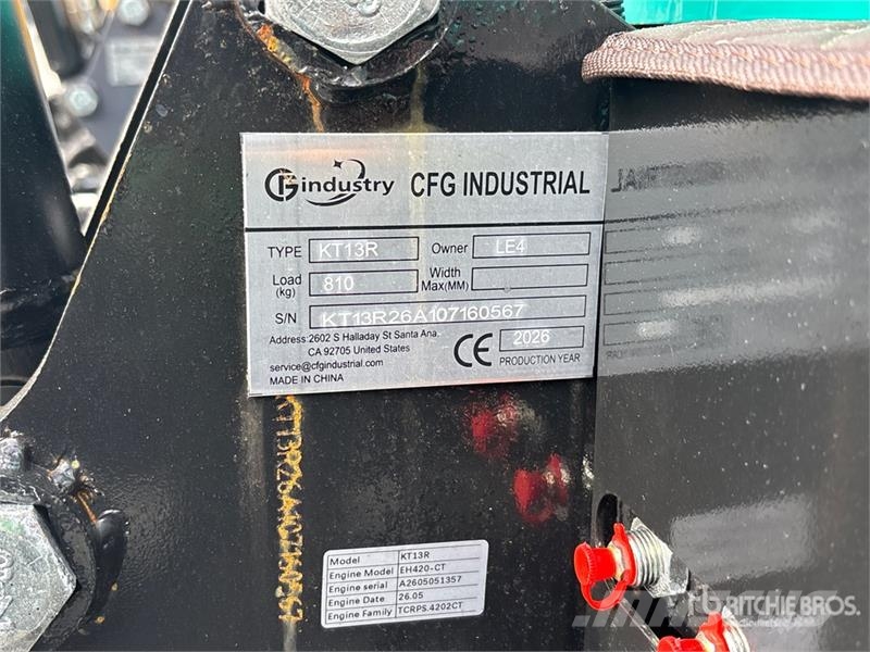 CFG KT13R Mini Excavator (Unused) Mini Escavadoras <7t