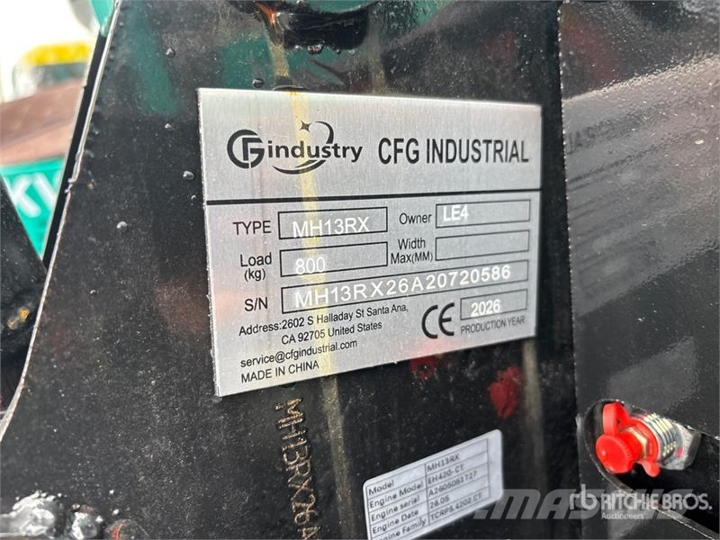 CFG MH13RX Mini Excavator (Unused) Mini ekskavatoriai < 7 t