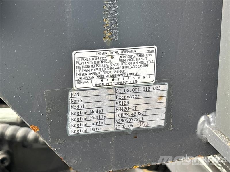 CFG MX12R Mini Excavator (Unused) Mini Escavadoras <7t