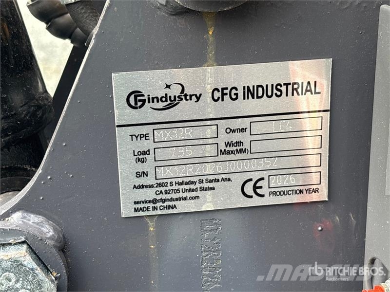 CFG MX12R Mini Excavator (Unused) Mini Escavadoras <7t