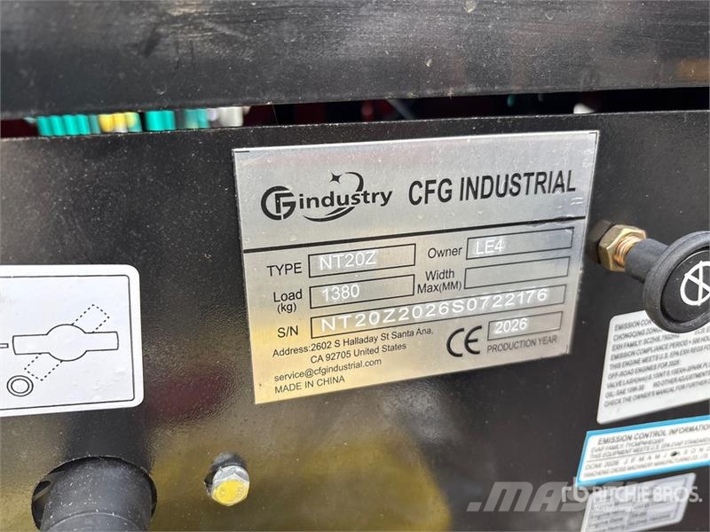 CFG NT20Z Mini Excavator (Unused) حفارات صغيرة أقل من 7 طن (حفارات صغيرة)