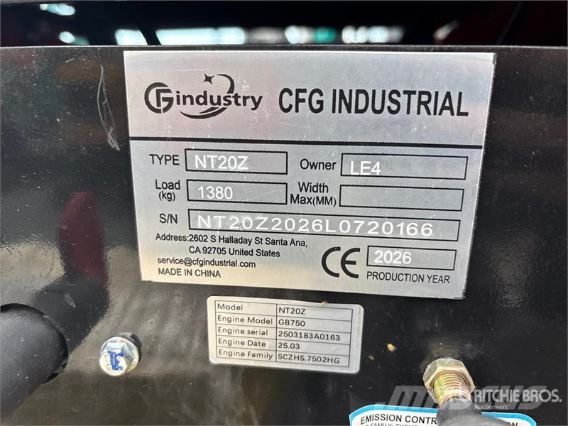 CFG NT20Z Mini Excavator (Unused) حفارات صغيرة أقل من 7 طن (حفارات صغيرة)