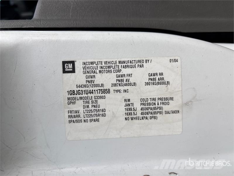 Chevrolet Express G3500 탑차 트럭