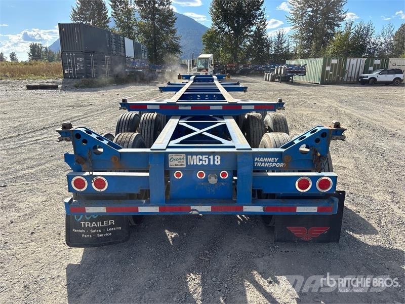 CIMC CB45M3OTC00 Tri/A Extendable Container Trailer Remolques portacontenedores
