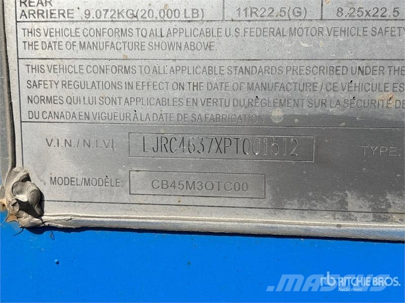 CIMC CB45M3OTC00 Tri/A Extendable Container Trailer Remorque porte container