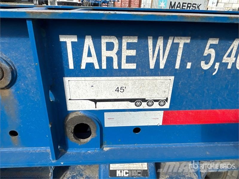 CIMC CB45M3OTC00 Tri/A Extendable Container Trailer Konteinerveohaagised