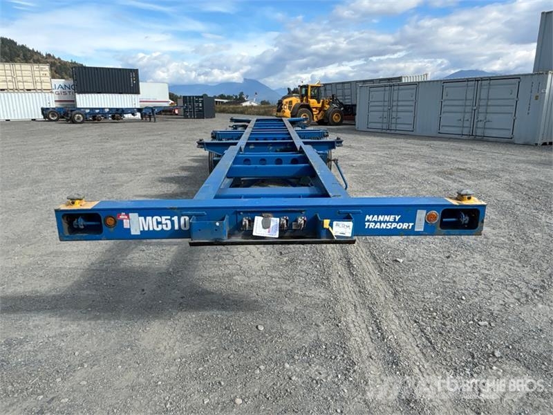 CIMC CB45M3OTC00 Tri/A Extendable Container Trailer Konteinerveohaagised