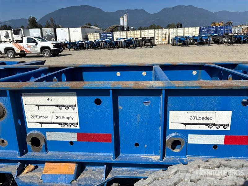 CIMC CB45M3OTC00 Tri/A Extendable Container Trailer Containerframe trailers
