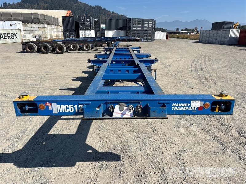 CIMC CB45M3OTC00 Tri/A Extendable Container Trailer Containerframe trailers