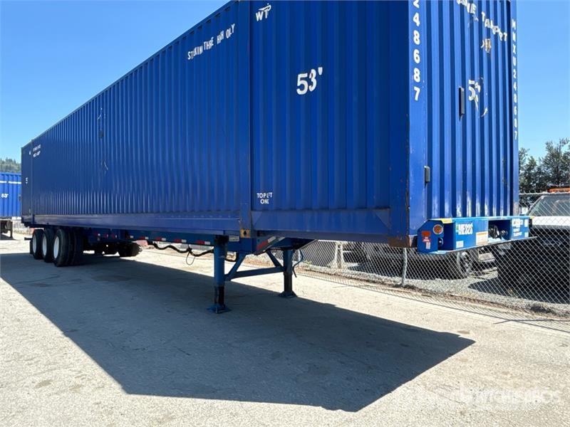 CIMC EX53M3OTC00 53 ft Tri/A Extendable Container Trail Containerhenger