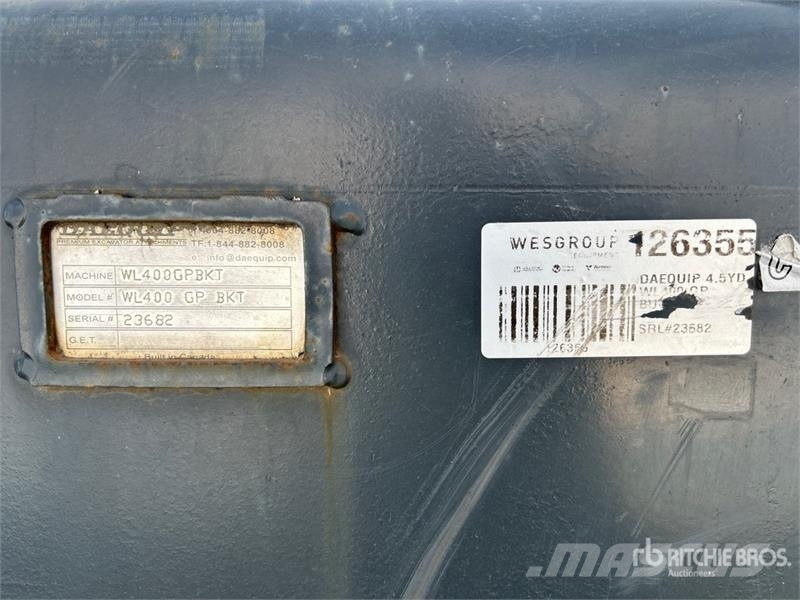 DaeQuip 119 in 4.5 cyd Wheel Loader Bucket Kašike / Korpe