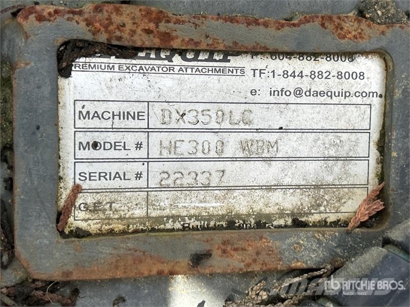 DaeQuip 350 Excavator Coupler موصلات سريعة