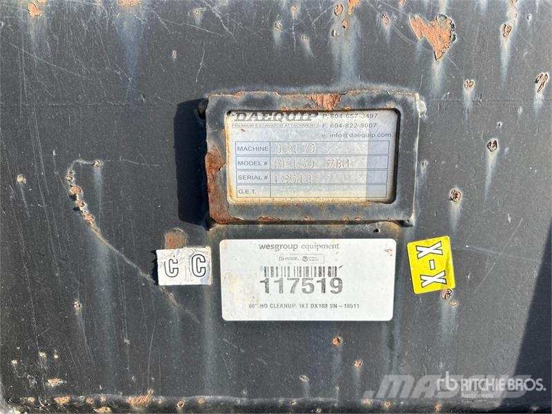 DaeQuip 60 in Cleanup Excavator Bucket Kašike / Korpe