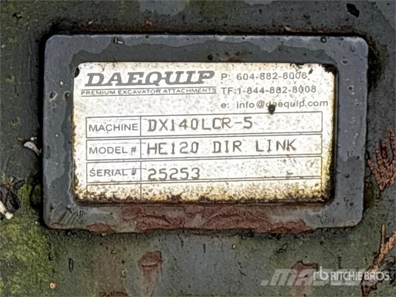 DaeQuip HE120 50 in Hydraulic Excavator Thumb Кофи