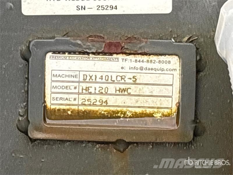 DaeQuip HE120 Quick Coupler Quick connectors