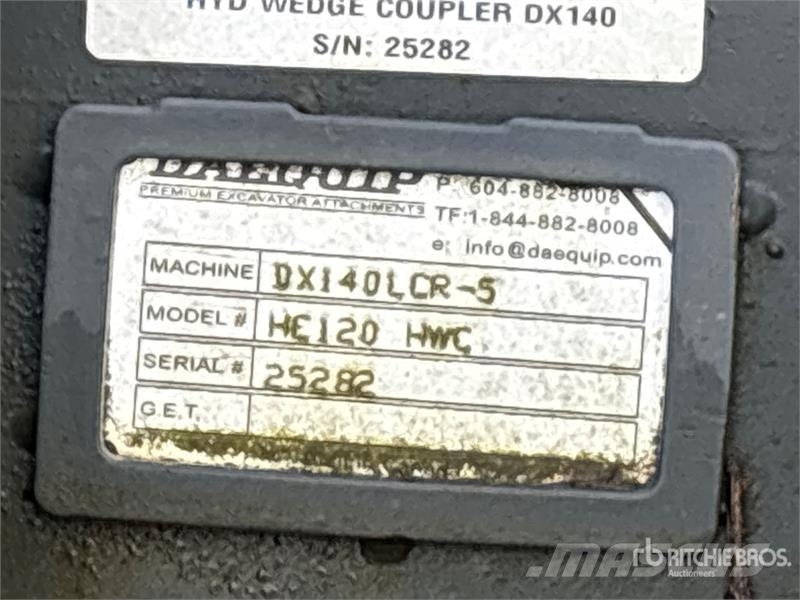 DaeQuip HE120 Quick Coupler Schnellwechsler
