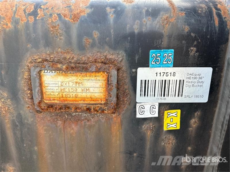 DaeQuip HE190 36 HD 36 in Digging Excavator Bucket Kašike / Korpe