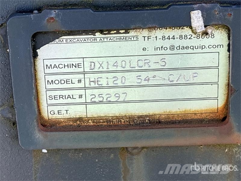 DaeQuip HE200 50 in Cleanup Excavator Bucket Kauhat