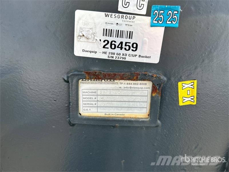 DaeQuip HE200 60 in Cleanup Excavator Bucket (Unused) Kašike / Korpe