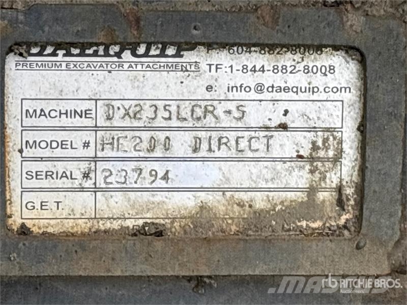 DaeQuip HE200 60 in Hydraulic Excavator Thumb Kauhat
