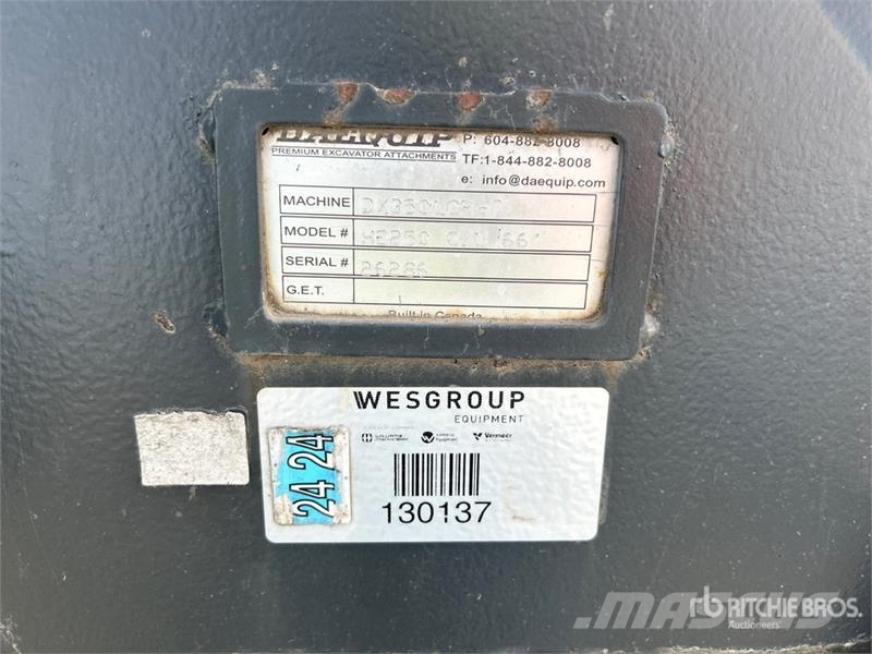 DaeQuip HE250 65 in Cleanup Excavator Bucket (Unused) Kašike / Korpe