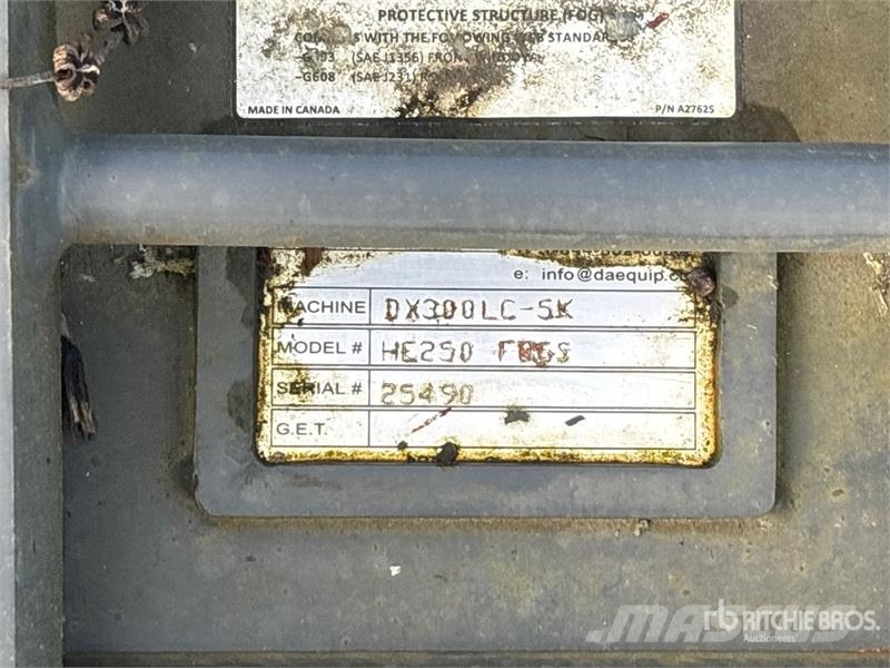 DaeQuip HE250 68 in Cab Guard Други компоненти
