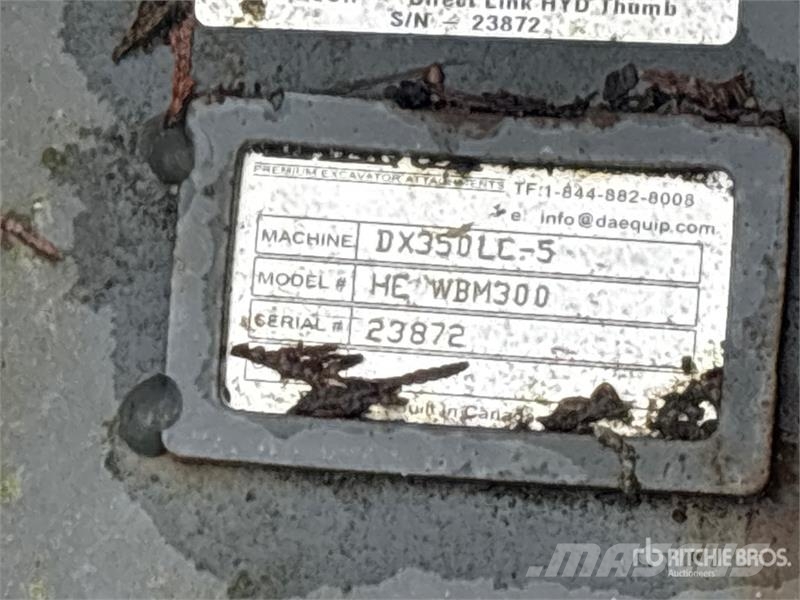 DaeQuip HE300 72 in Hydraulic Excavator Thumb Кофи