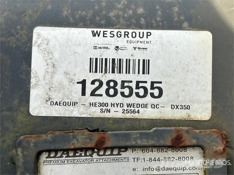 DaeQuip HE300 Quick Coupler (Unused) موصلات سريعة