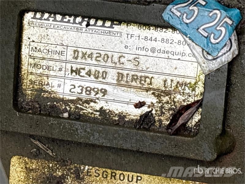 DaeQuip HE400 78 in Hydraulic Excavator Thumb Кофи
