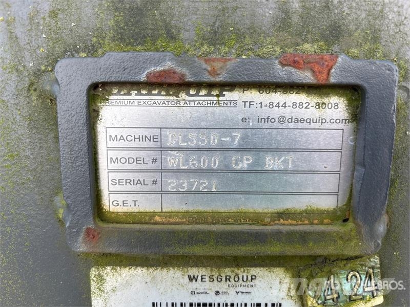 DaeQuip WL600GPBKT 130 in Wheel Loader Bucket Žlice
