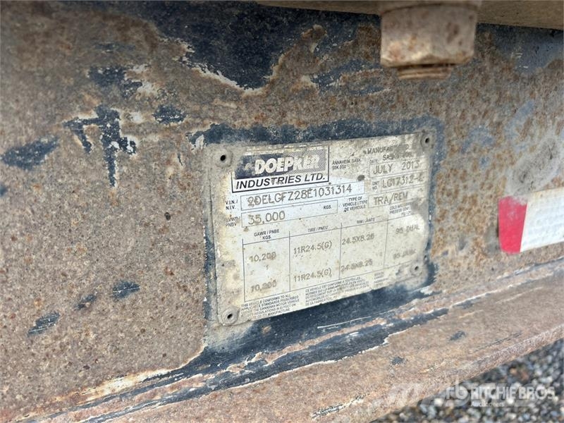 Doepker T/A B-Train Super B Lead Log Trailer مقطورات أشجار