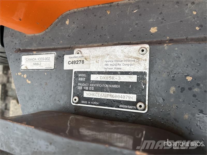 Doosan Tracked Excavator Roomikekskavaatorid
