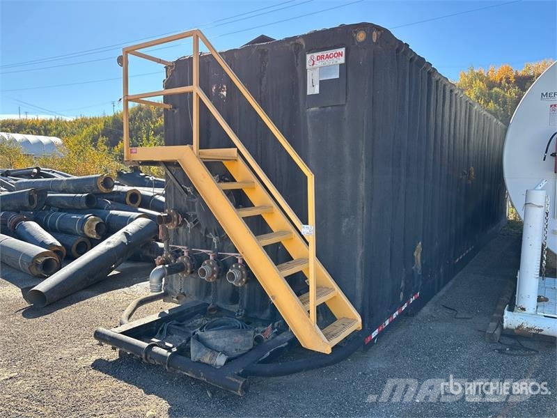 Dragon 500 bbl Trailer Mounted Steel Storage Insulated Ta Fuel and additive tanks