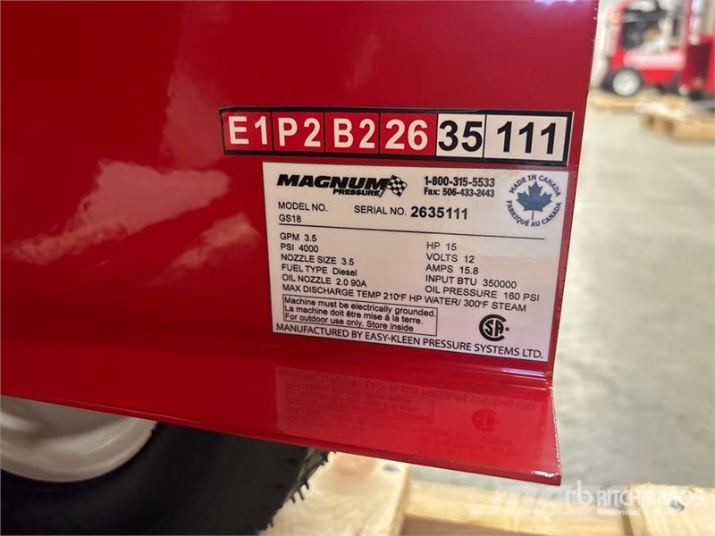 Easy-Kleen Magnum Gold Pressure Washer (Unused) Düsük basinçli yikama makinalari