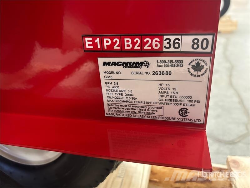 Easy-Kleen Magnum Gold Pressure Washer (Unused) Light pressure washers