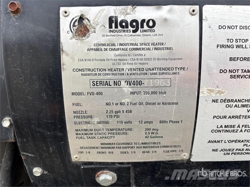 Flagro FVO-400 معدات التسخين والإذابة