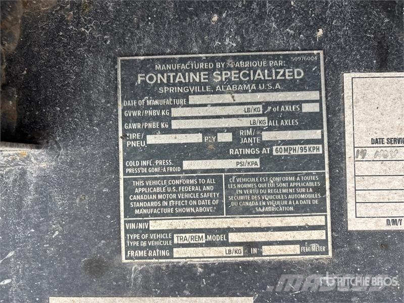 Fontaine X20 Renegade 40 ton T/A Removable Gooseneck Lowboy Tieflader
