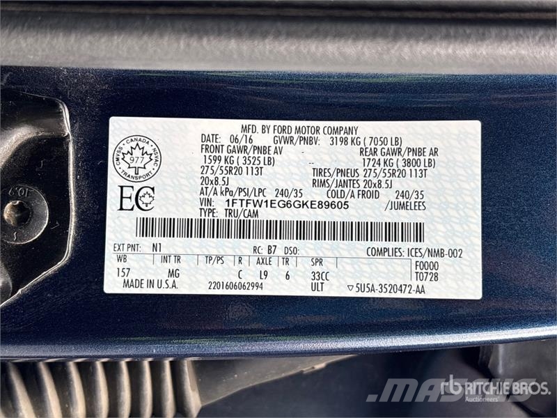 Ford F-150 XLT 4x4 Crew Cab Pickup Furgoni altro