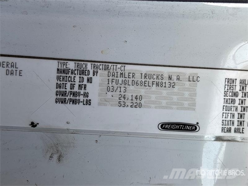 Freightliner Cascadia 125 6x4 T/A Sleeper Truck Tractor Sattelzugmaschinen