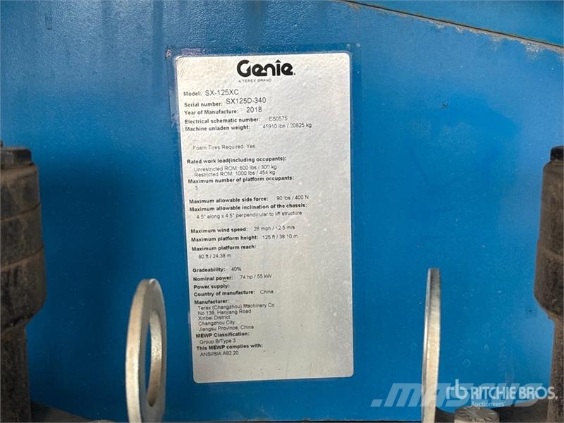Genie S-125 4WD Diesel Telescopic Boom Lift Teleszkópos emelők