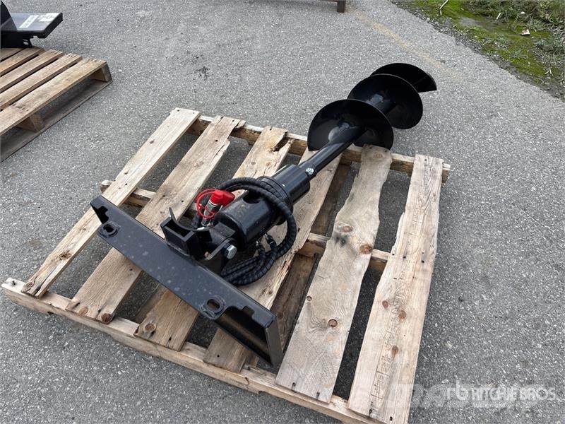 GIYI 12 in Mini Skid Steer Auger (Unused) Tarière