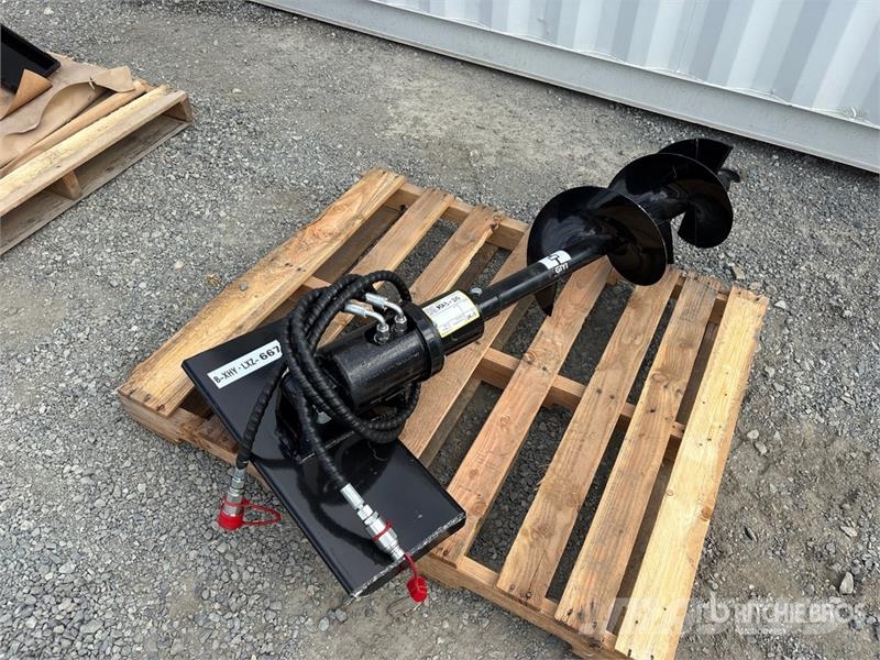 GIYI 12 in Mini Skid Steer Auger (Unused) Puurid