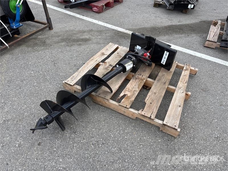GIYI 12 in Mini Skid Steer Auger (Unused) Tarière