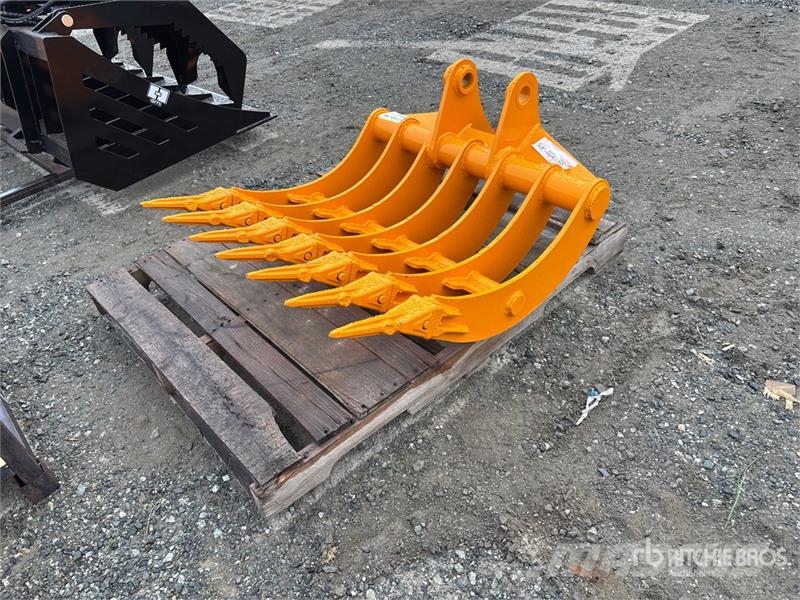  GIYI 32 in Cat 305 32 In Teeth Excavator Rake (Unu Ancinho virador